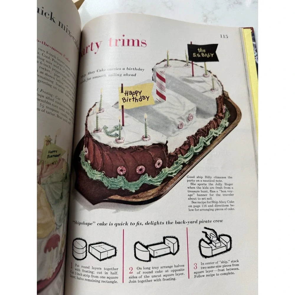 Vintage 1968 Better Homes and Garden Holiday Cookbook. Special Occasions